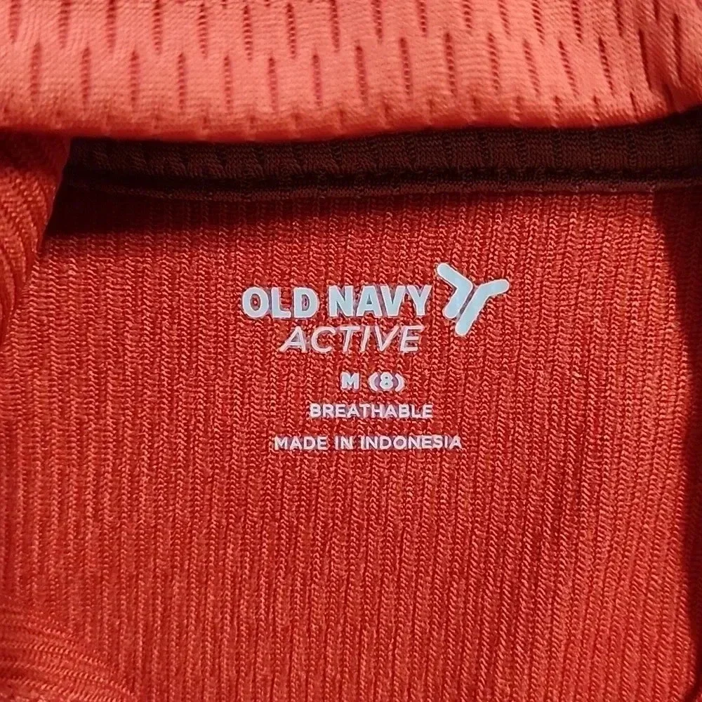 Old Navy Active Boys Breathable‎ Hooded Performance Shirt Red Size Medium 8